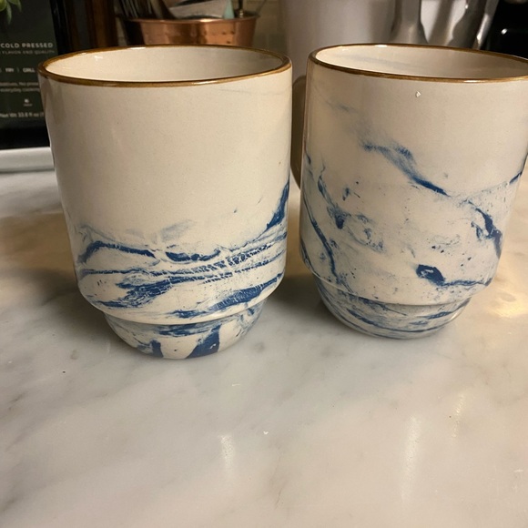 Boston Warehouse Other - Set of 2 Boston Warehouse Blue and White Ceramic Mug